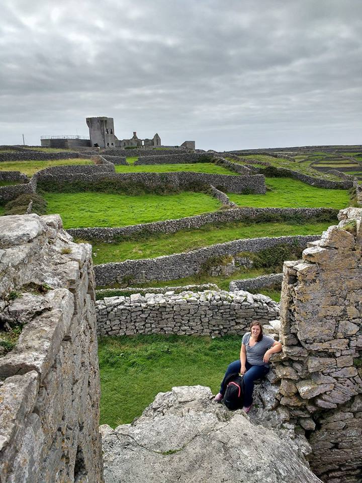 aran island castle with view